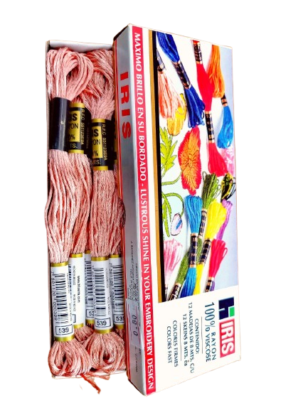 Hilo Iris Para Bordar Madeja Color Rosa Claro — MKS Mercería