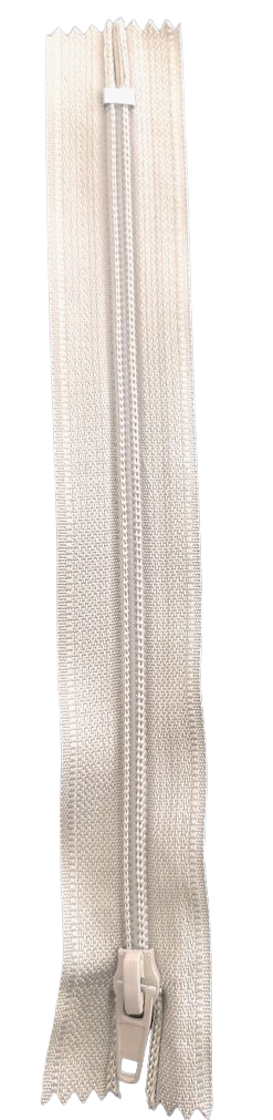 CIERRE NYLON COLOR BEIGE 20CM — MKS Mercería