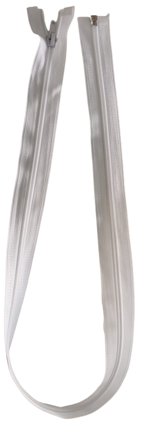 CIERRE NYLON PARA CHOMPA 80CM BLANCO — MKS Mercería