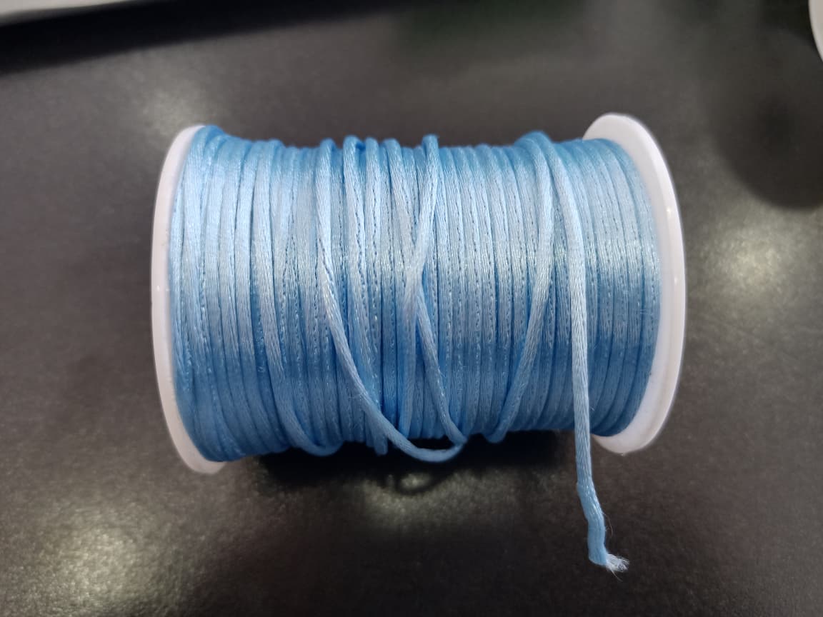 CORDON COLA DE RATA 2MM CELESTE — MKS Mercería