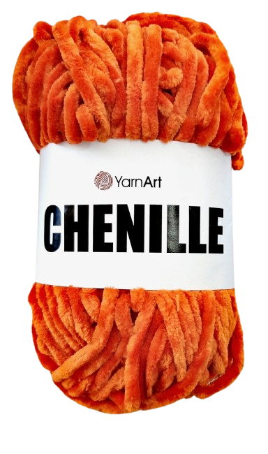 LANA DULCE CHENILLE BRILLANTE 100G NARANJA  — MKS Mercería