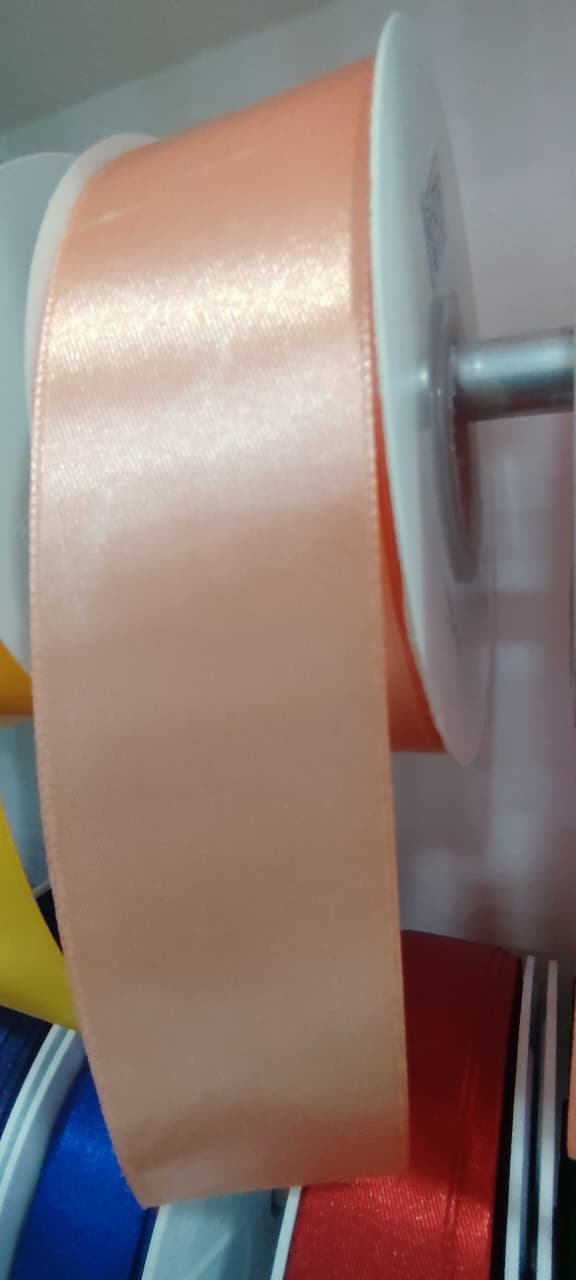 CINTA SATIN GENERICA 4.00CM COLOR MELON X METRO — MKS Mercería