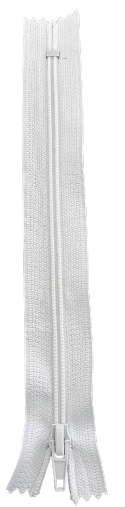 CIERRE NYLON COLOR BLANCO 20CM — MKS Mercería