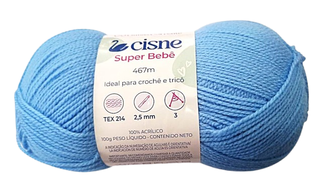 LANA CISNE SUPER BEBE AZUL 100GR — MKS Mercería