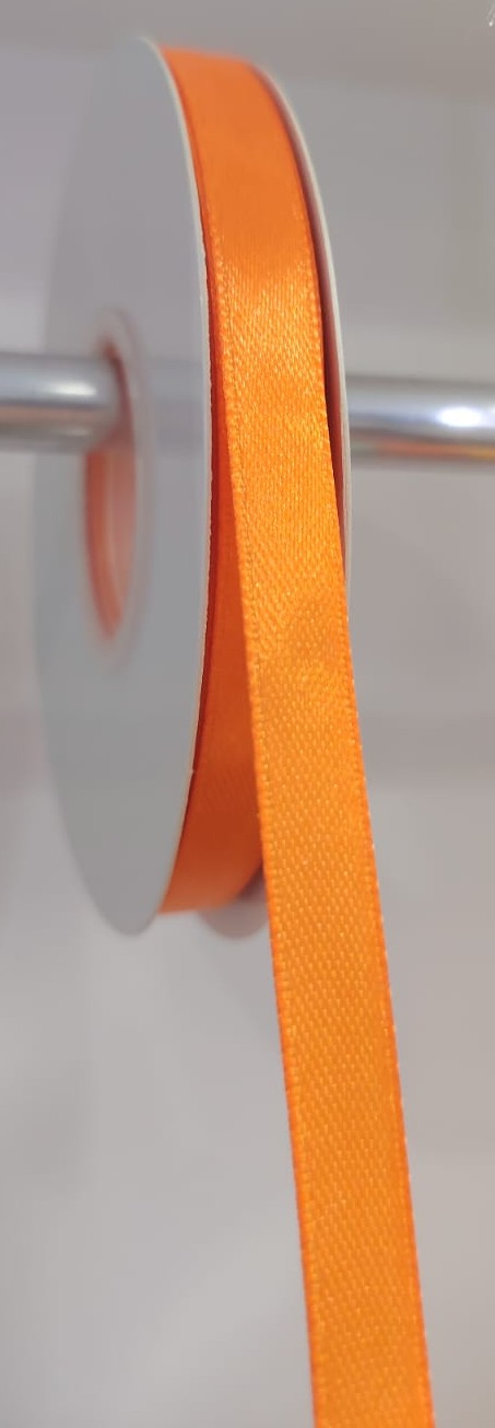 CINTA SATIN GENERICA 1CM COLOR NARANJA X METRO — MKS Mercería