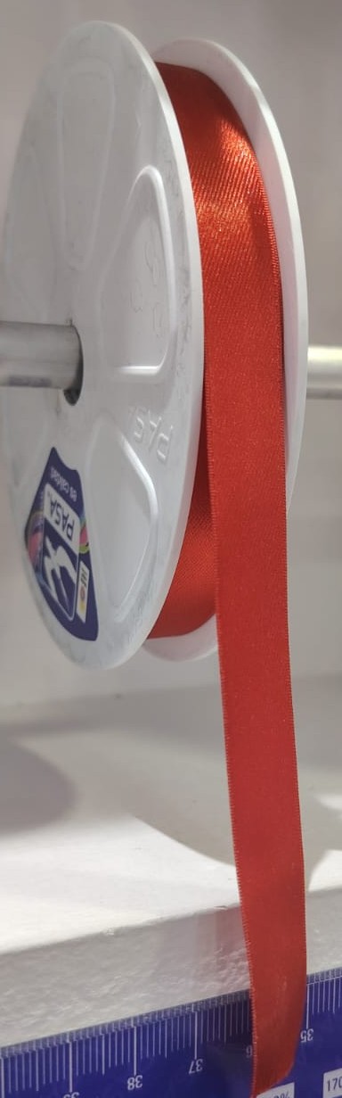CINTA RASO PASA 1.5CM COLOR ROJO X METRO — MKS Mercería