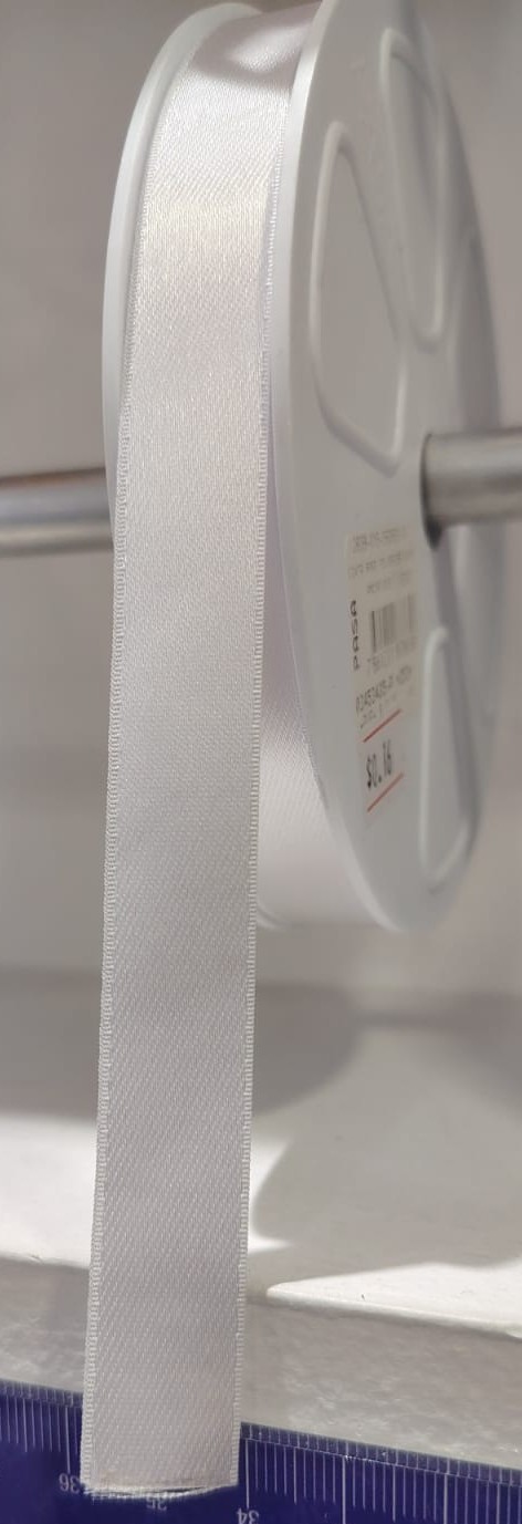 CINTA RASO PASA 1.5CM COLOR BLANCO X METRO — MKS Mercería