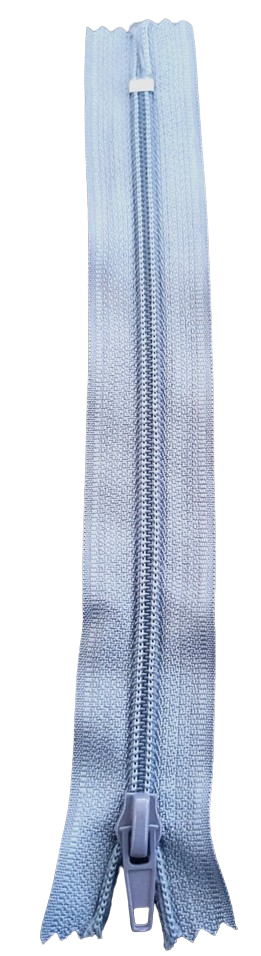 CIERRE NYLON COLOR GRIS RATON 20CM — MKS Mercería