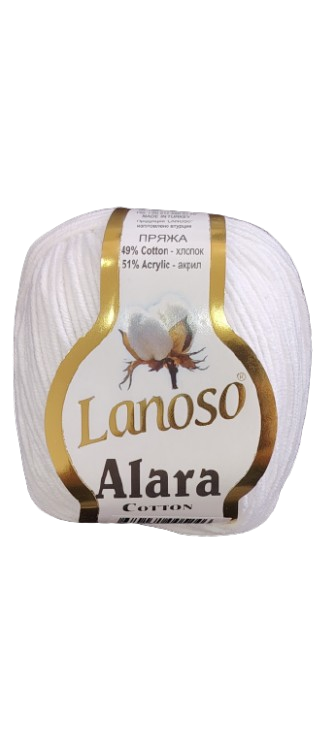 Lanoso Alara 50 Gr Blanco — MKS Mercería