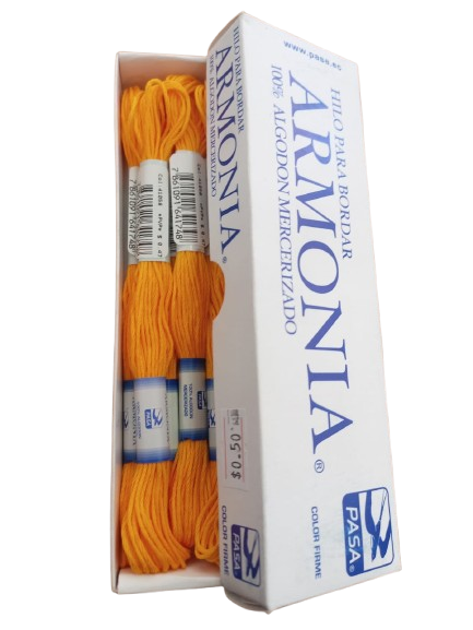 HILO PASA PARA BORDAR MADEJA COLOR MOSTAZA — MKS Mercería