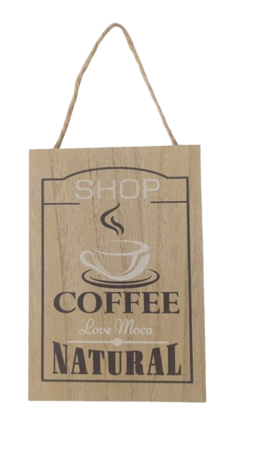LETRERO DECORATIVO “ SHOP COFFE” — MKS Mercería