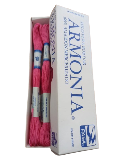 HILO PASA PARA BORDAR MADEJA COLOR FUCSIA — MKS Mercería