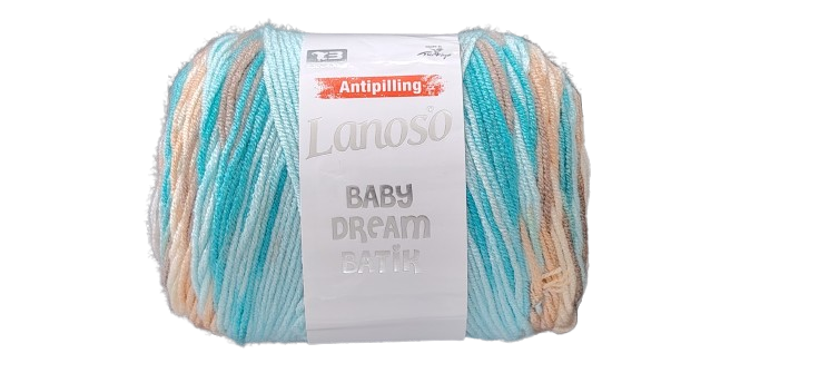 LANOSO BABY DREAM BATIK TONOS CELESTES 100GR — MKS Mercería