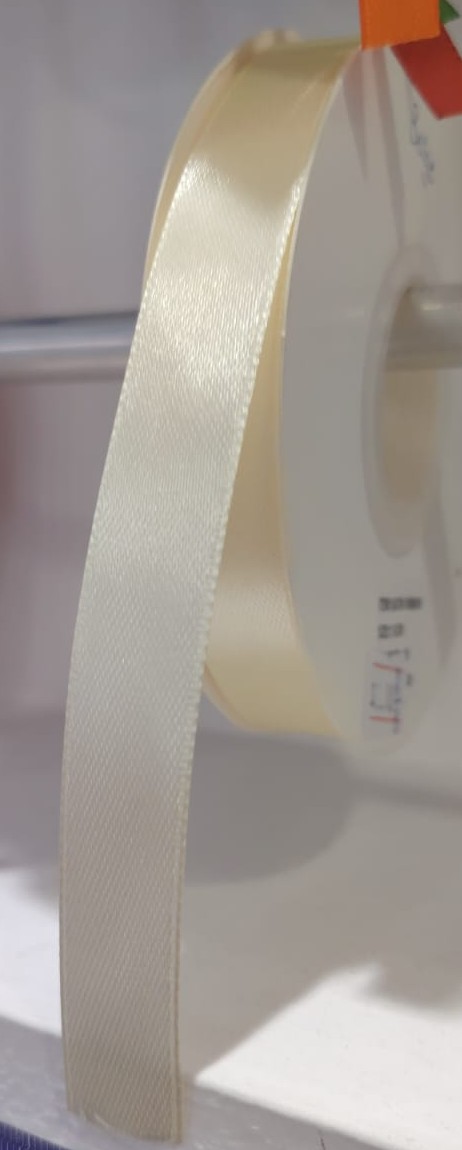 CINTA SATIN GENERICA 1CM COLOR BEIGE X METRO — MKS Mercería