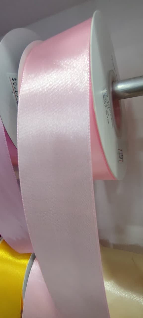 CINTA SATIN GENERICA 4.00CM COLOR ROSA BEBE X METRO — MKS Mercería