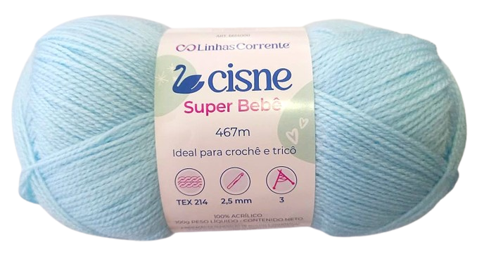 LANA CISNE SUPER BEBE CELESTE 100GR — MKS Mercería