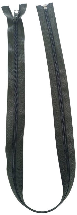 CIERRE NYLON PARA CHOMPA 80CM VERDE MILITAR — MKS Mercería