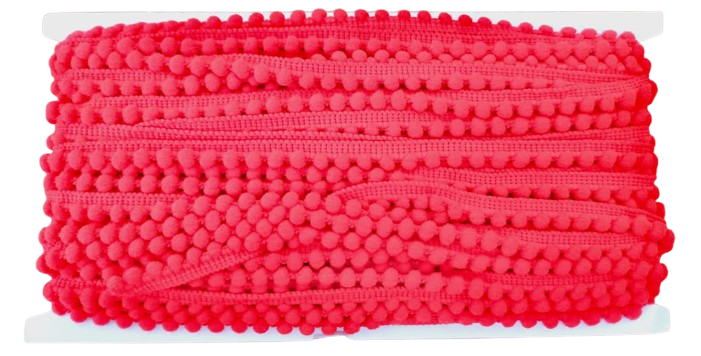 TIRA DE POMPONES COLOR ROJO — MKS Mercería