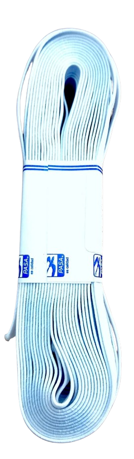 Elastico Polyester Blanco 0.08mm Pasa — MKS Mercería