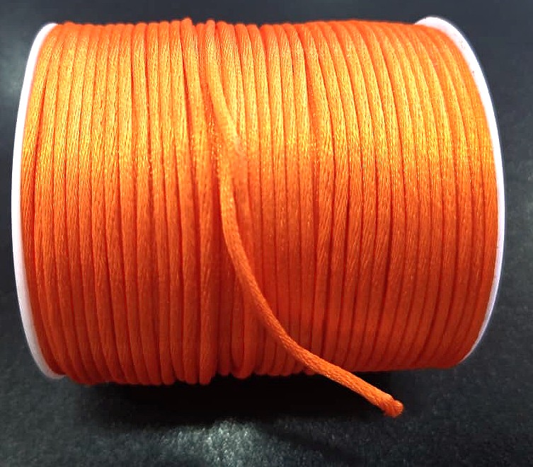 CORDON COLA DE RATA 2MM NARANJA — MKS Mercería