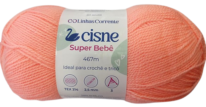 LANA CISNE SUPER BEBE SALMON 100GR — MKS Mercería