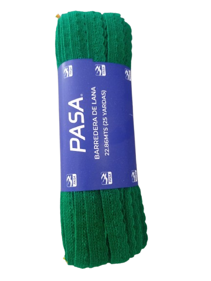 BARREDERA VERDE PERICO X PIEZA 22.86 MT — MKS Mercería
