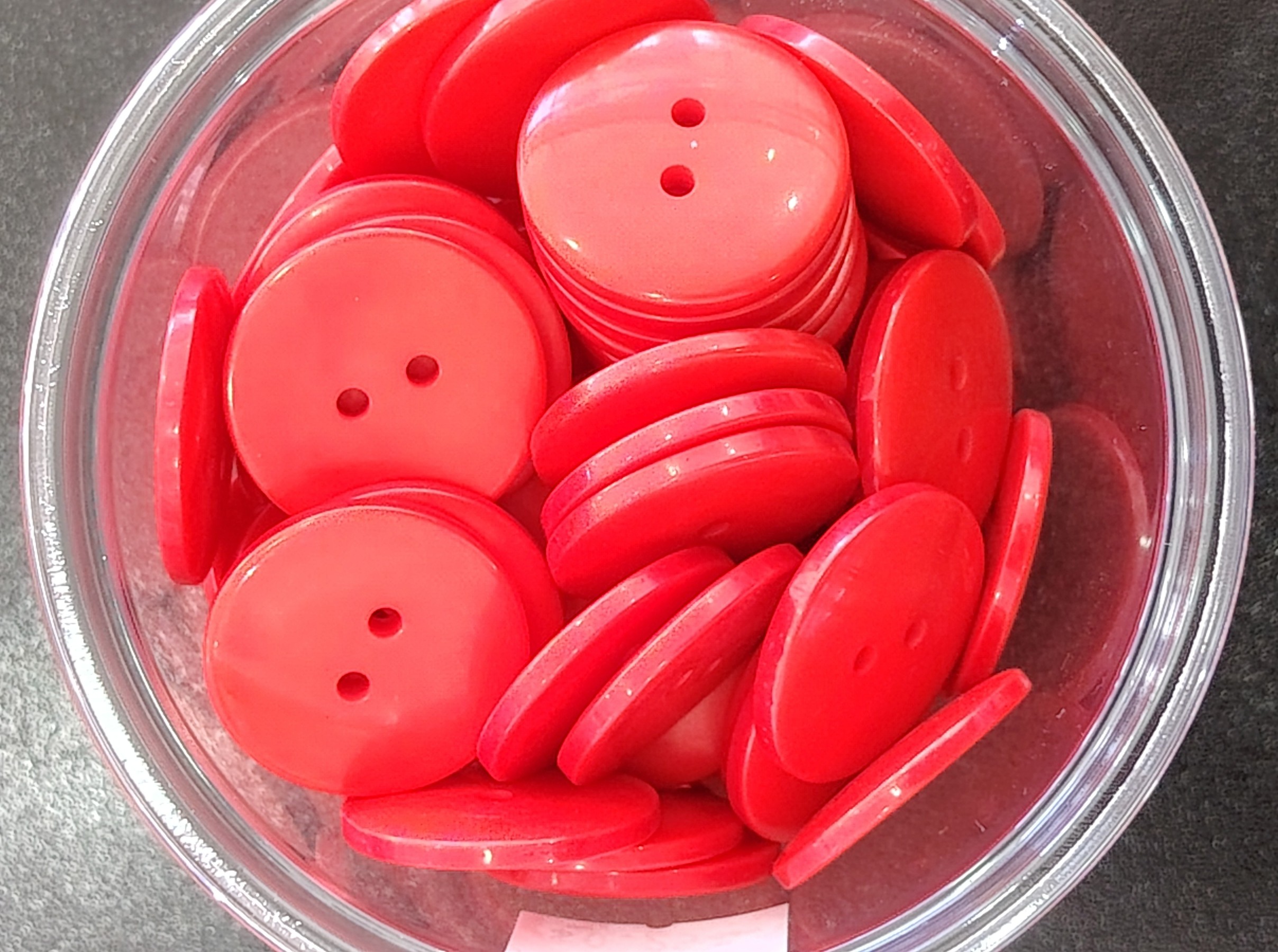 BOTON GRANDE ROJO — MKS Mercería