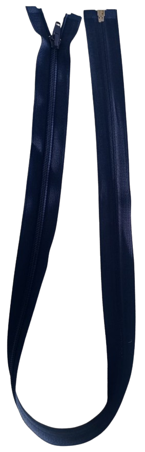 CIERRE NYLON PARA CHOMPA 80CM AZUL OSCURO — MKS Mercería