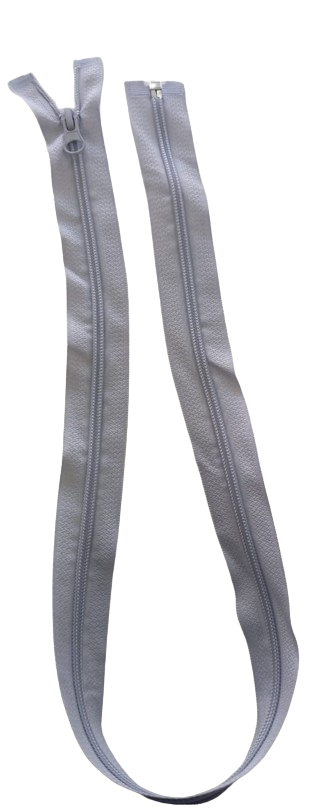 CIERRE NYLON PARA CHOMPA 80CM GRIS — MKS Mercería