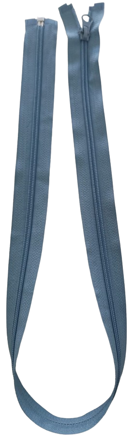 CIERRE NYLON PARA CHOMPA 80CM CELESTE — MKS Mercería