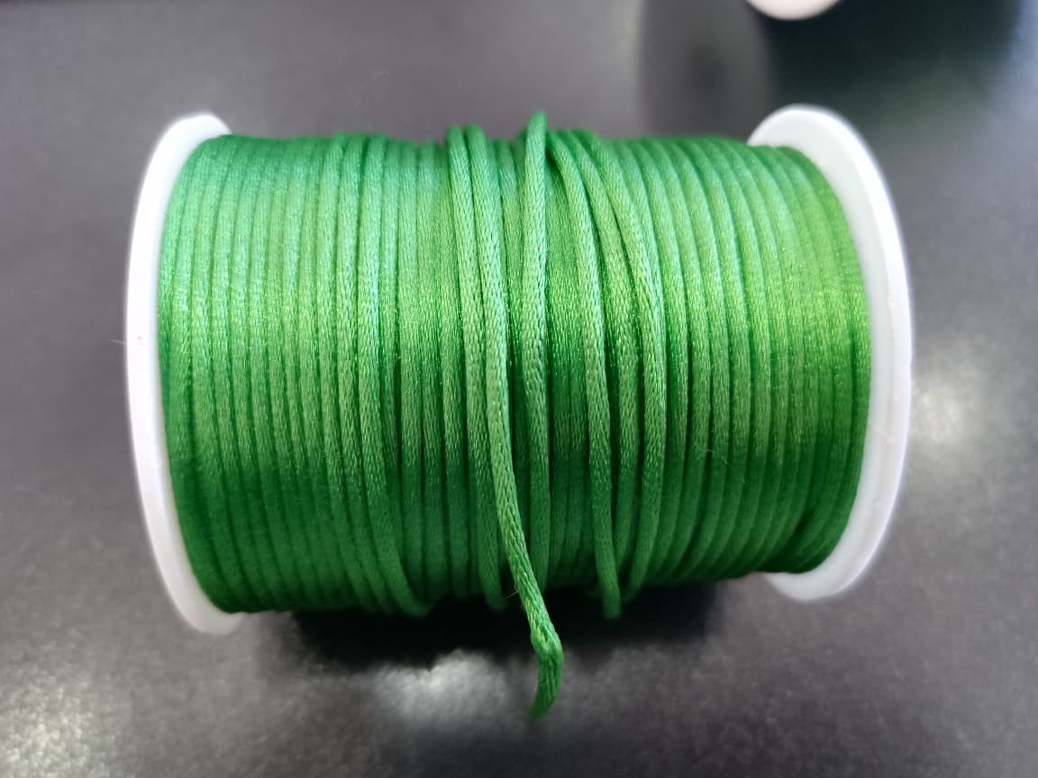 CORDON COLA DE RATA 2MM VERDE  — MKS Mercería