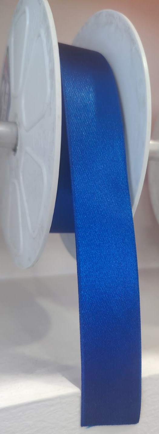 CINTA RASO PASA 2.4CM COLOR AZUL REY X METRO — MKS Mercería