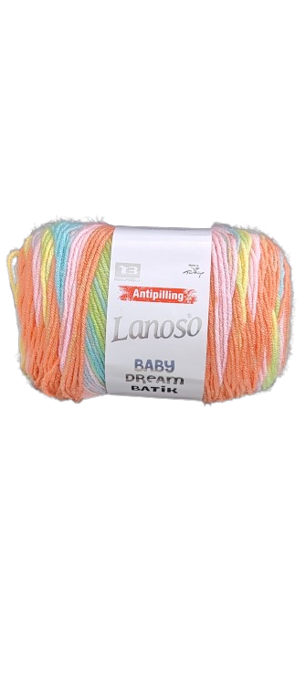 LANOSO BABY DREAM BATIK TONOS PASTELES 100GR — MKS Mercería