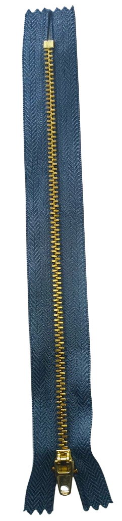 CIERRE BRONCE COLOR AZUL CLARO 20CM — MKS Mercería