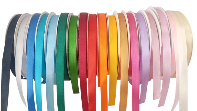 ROLLO  CINTA SATIN 1. 5CM  VARIOS COLORES  X 50 YARDAS — MKS Mercería