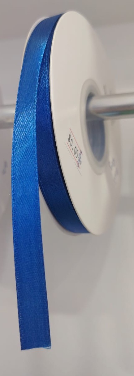 CINTA SATIN GENERICA 1CM COLOR AZUL REY X METRO — MKS Mercería