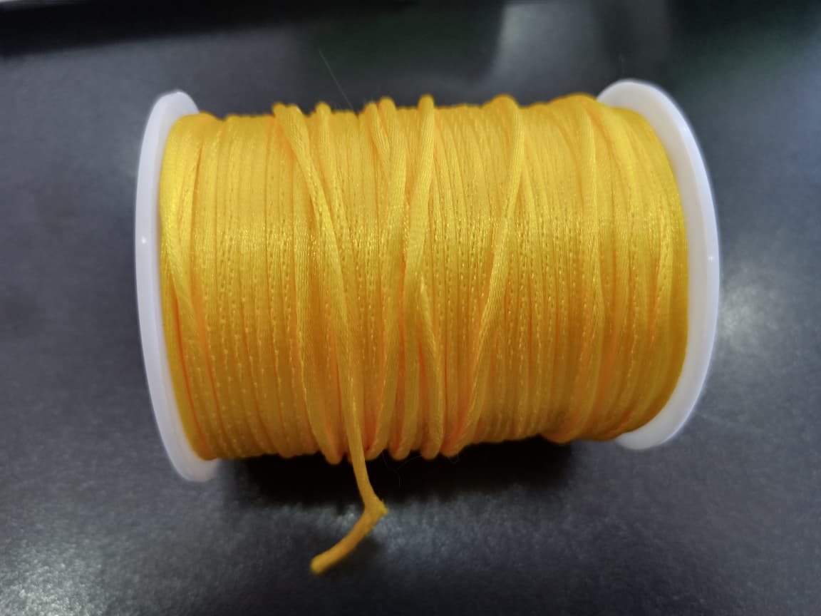 CORDON COLA DE RATA 2MM AMARILLO — MKS Mercería