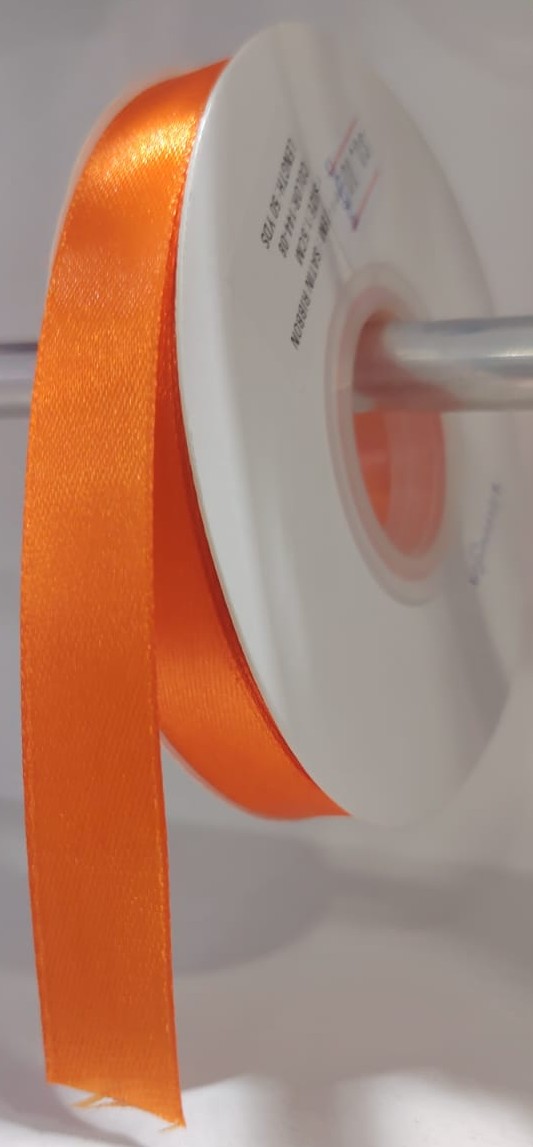 CINTA SATIN GENERICA 1.5CM COLOR NARANJA   X METRO — MKS Mercería
