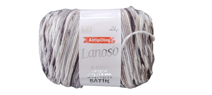 LANOSO BABY DREAM BATIK TONOS GRISES 100GR — MKS Mercería