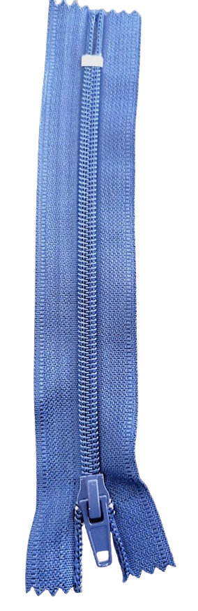 CIERRE NYLON COLOR AZUL OSCURO 15CM — MKS Mercería