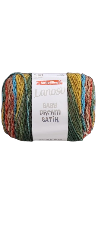 LANOSO BABY DREAM BATIK TONOS ROJOS 100GR — MKS Mercería