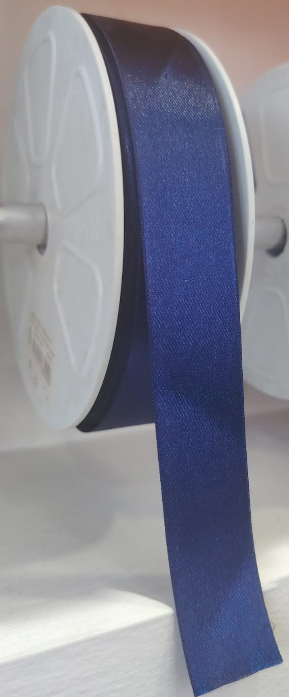 CINTA RASO PASA 2.4CM COLOR AZUL X METRO — MKS Mercería