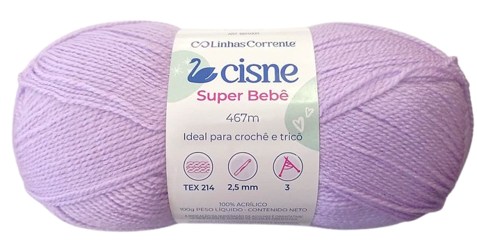 LANA CISNE SUPER BEBE LILA 100GR — MKS Mercería