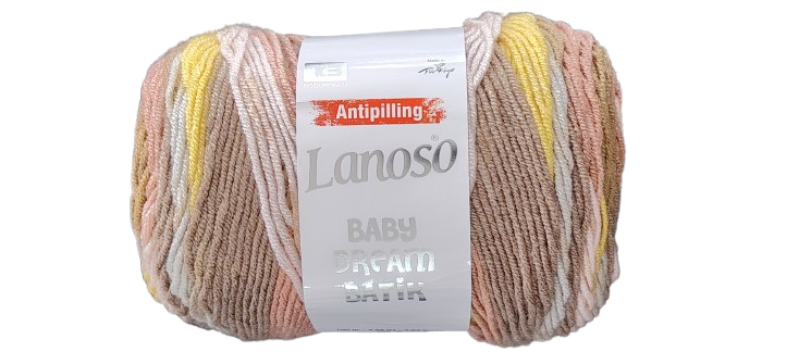 LANOSO BABY DREAM BATIK TONOS CAFES CLAROS100GR — MKS Mercería