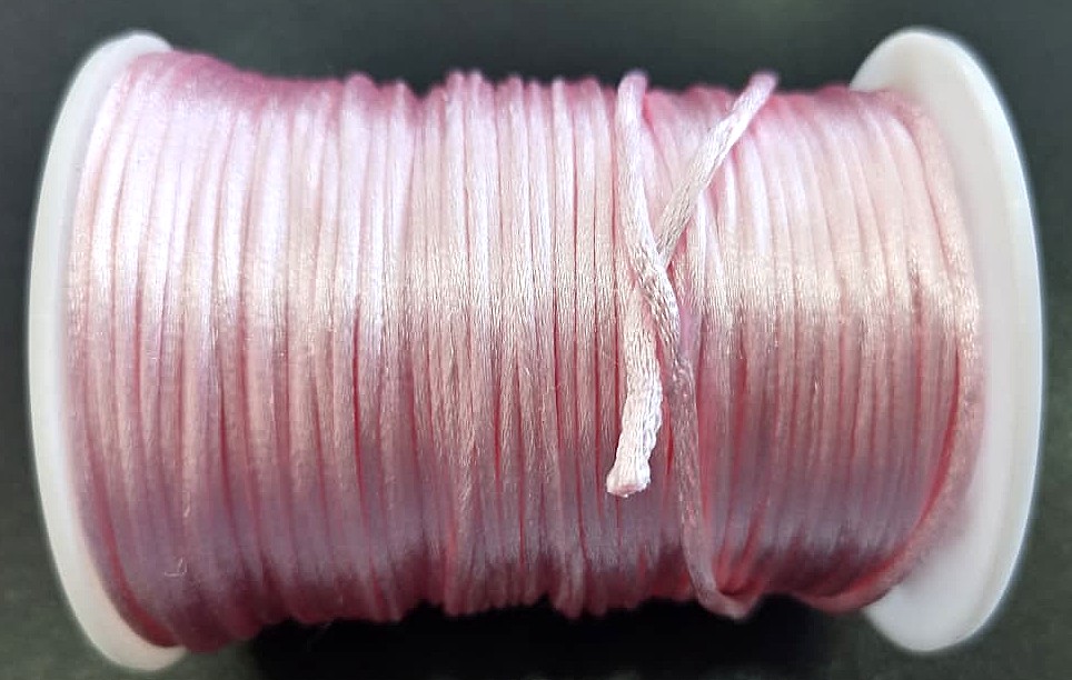 CORDON COLA DE RATA 2MM ROSA PASTEL — MKS Mercería