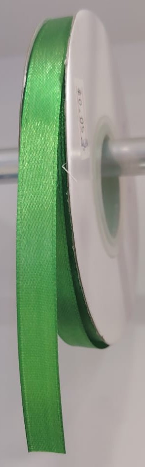 CINTA SATIN GENERICA 1CM COLOR VERDE LIMON X METRO — MKS Mercería