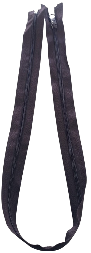 CIERRE NYLON PARA CHOMPA 80CM CAFÉ OSCURO — MKS Mercería
