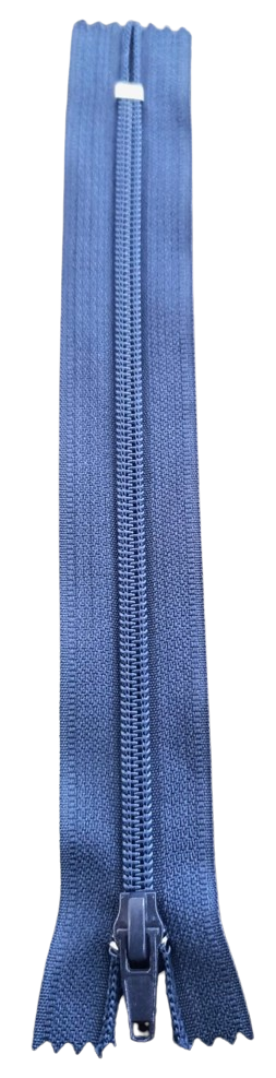 CIERRE NYLON COLOR AZUL 20CM — MKS Mercería