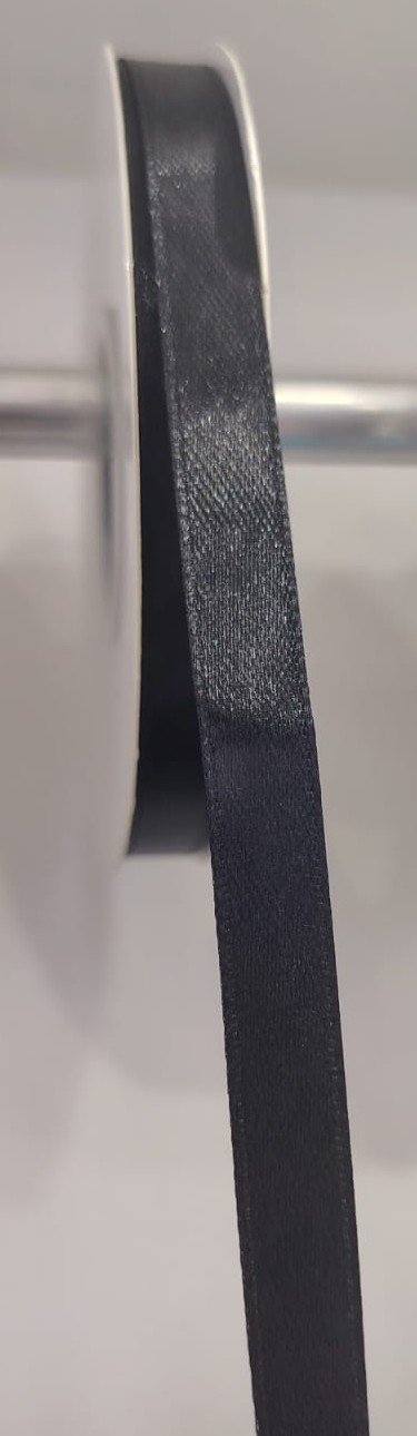 CINTA SATIN GENERICA 1CM COLOR NEGRO X METRO — MKS Mercería