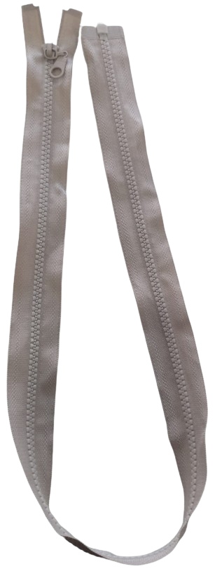 CIERRE NYLON PARA CHOMPA 80CM BEIGE — MKS Mercería